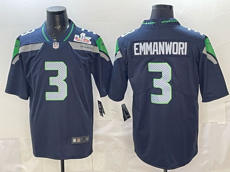 Men 2026 Seattle Seahawks #3 Emmanwori Blue Nike Limited NFL Jersey 01->chicago cubs->MLB Jersey